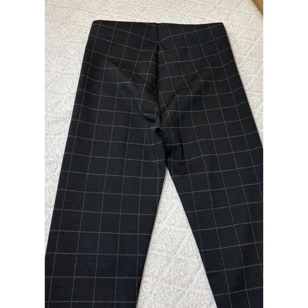 NEW Ann Taylor Factory Black Plaid Stretch Pull On Pants Women’s Size Medium - Picture 10 of 15